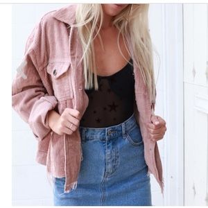 DUSTY PINK CORDUROY JACKET